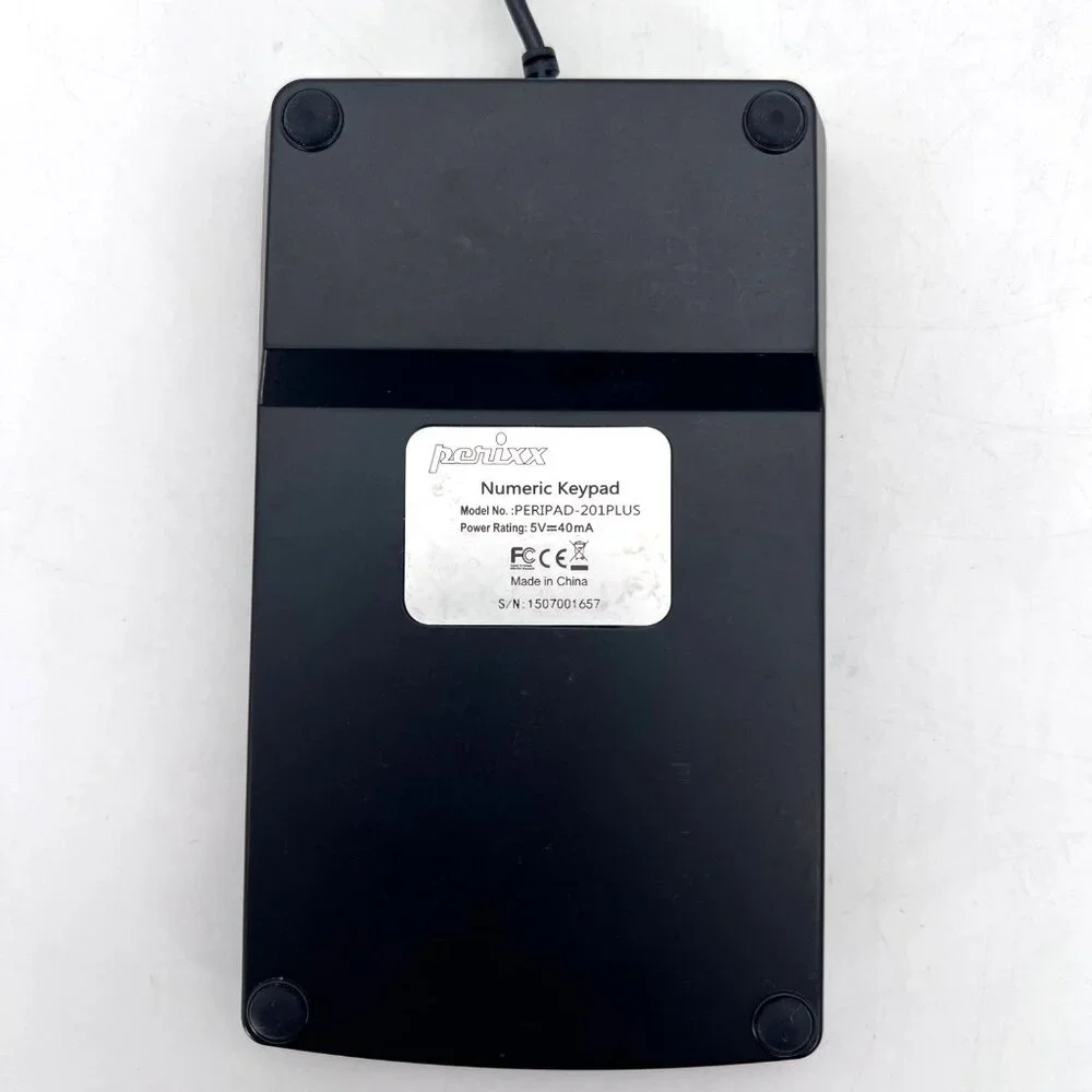 Perixx Peripad-201 Plus USB Cable Numeric External Keypad Large Keys Accounting